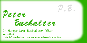 peter buchalter business card